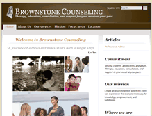 Tablet Screenshot of brownstonecounseling.com